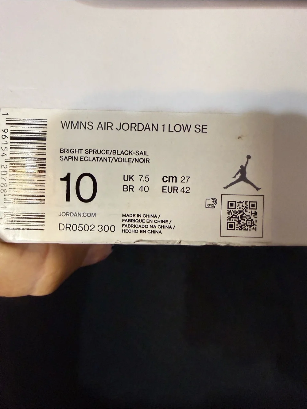 Nike Air Jordan 1 Low SE “Split” Top Sneakers — Black & Teal